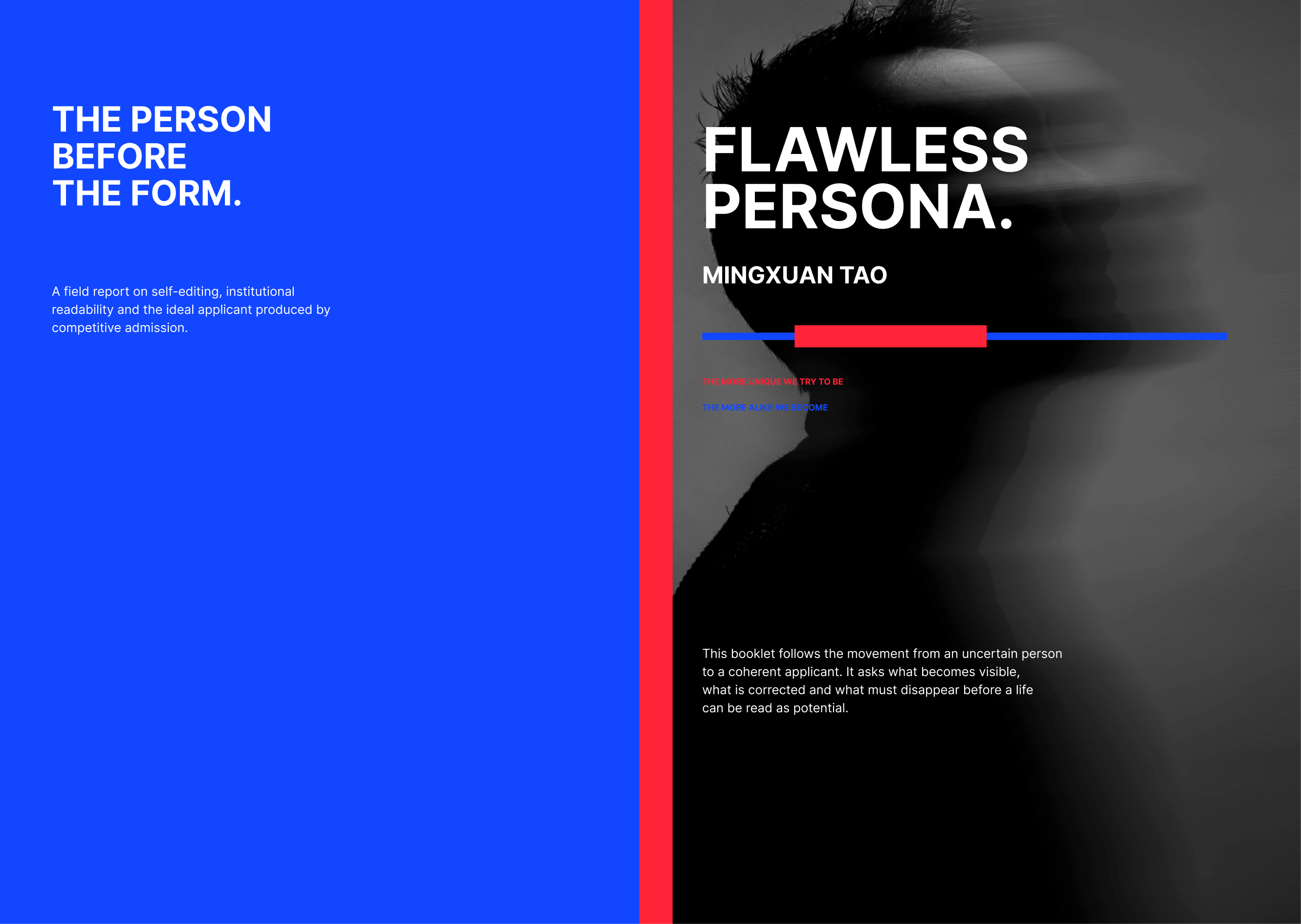 Flawless Persona booklet cover spread